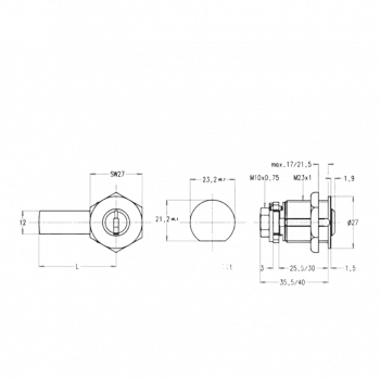 Verschlusszylinder KESO 8000 Omega² Universal 83.031